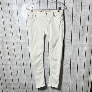 Rock revival Julieya white ankle skinny jeans size 27
